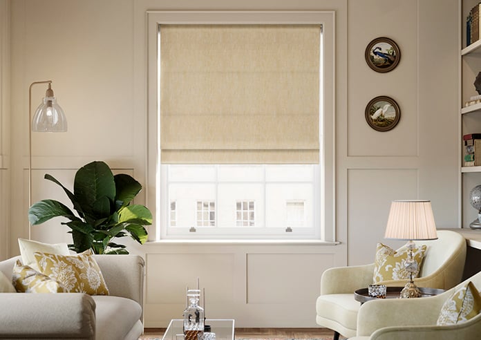 Laura Ashley Whinfell, Gold - Twist&Fit Roman Blind - Image 3